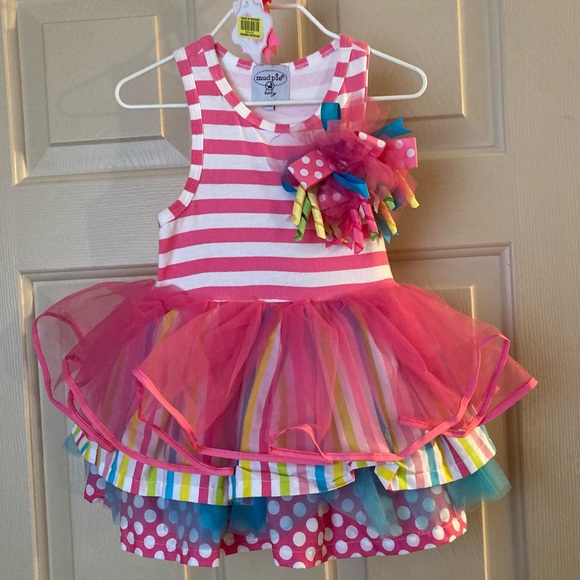 Mud Pie Other - Mud Pie Striped Tutu Dress